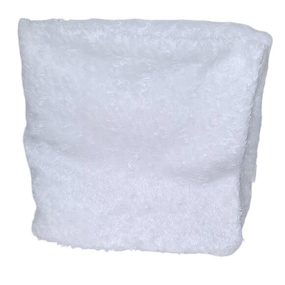 2016 Blankets & Beyond White Swirl Lovey Security Blanket 29" X 29" - Picture 2 of 5